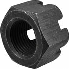 M36x3mm Hexagon Slotted Nut, Grade 4.8 Carbon Steel Hex Castle Nuts, Black