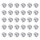 30pcs Aluminum Spacer 5mm Bore x 10mm OD x 6mm Length Screw Standoff Bushing Plain Finish Round Metal Spacer for M5 Screws Bolts and Rods