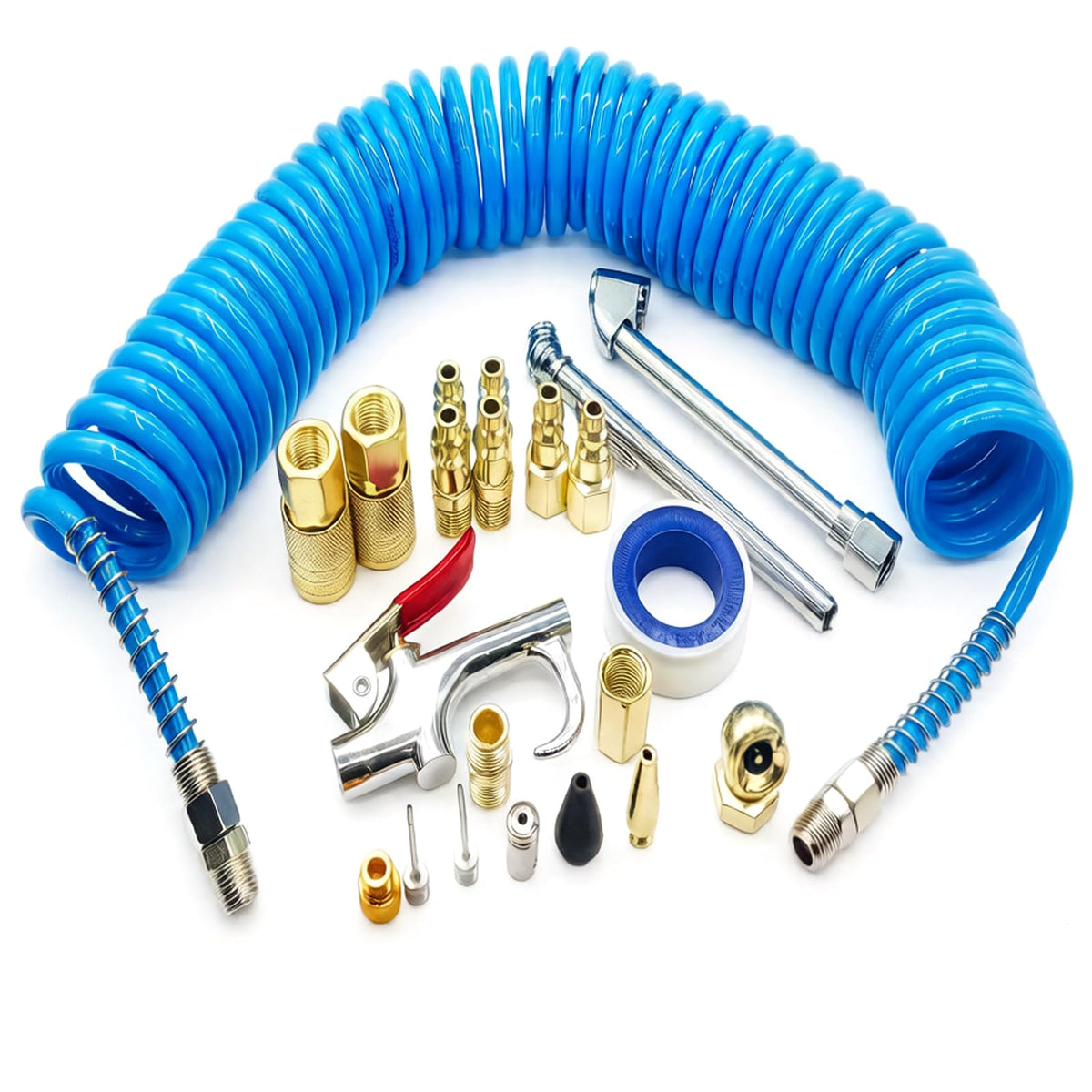 Kit de Acessórios para Compressor de Ar LinkMejor 22 Peças, 1/4" NPT, Mangueira de 25FT