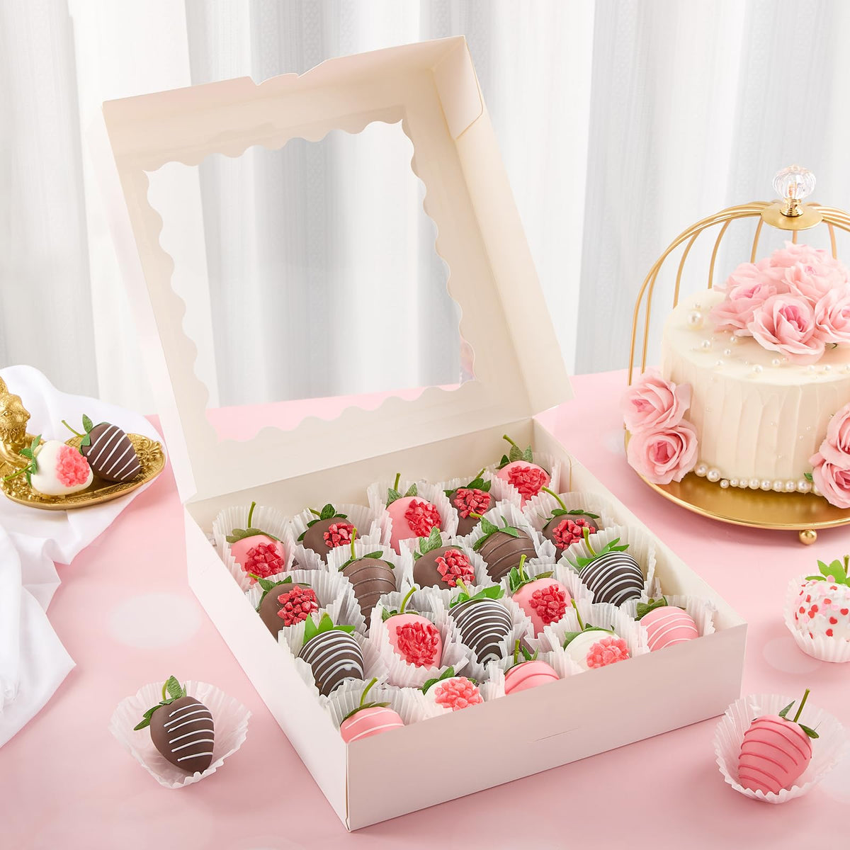 ลิงก์เมโจ้ บอกซ์ไป้ส์กับหน้าต่าง 10x10x2.5 นิ้ว 20 แพ็ค