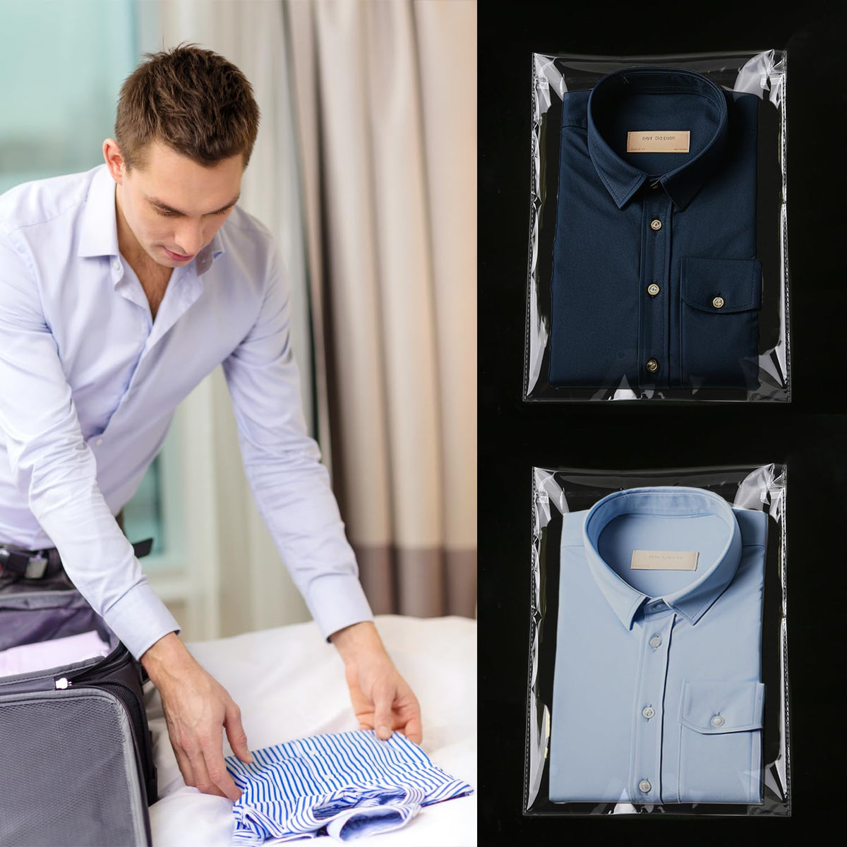 LinkMejor 12"x16" Kendi Kendine Kapalı Selliş Bezi Torbalar