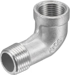Pipe Fitting Elbow 3/8 NPT Male to Female Thread Hose Connector Adapter, 304 Stainless Steel