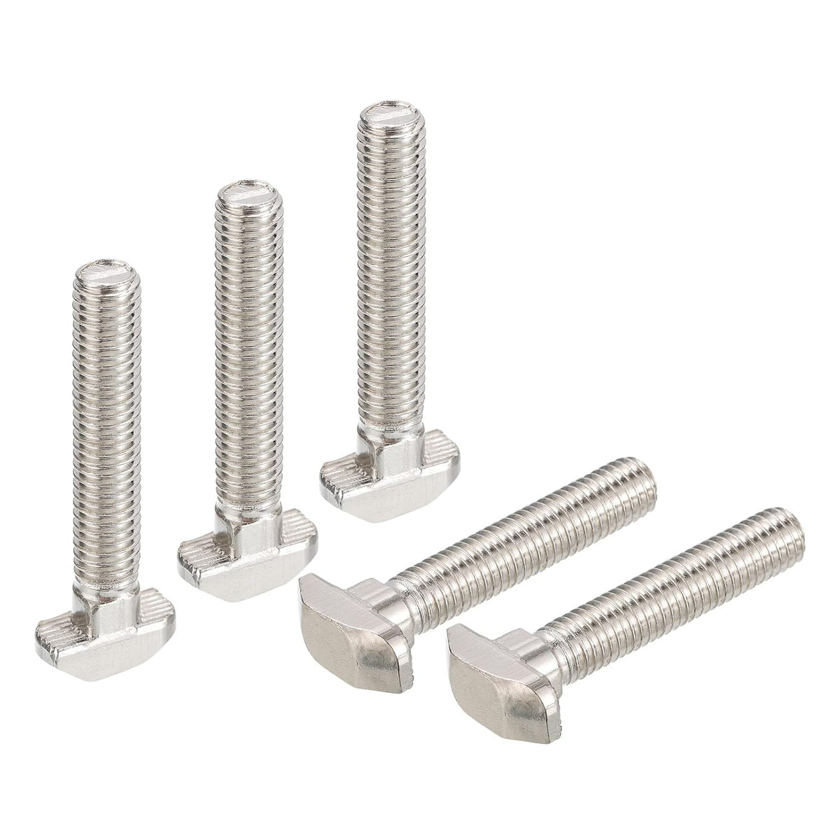 M8x45mm T Slot Drop-in Bolt, 15pcs Hammer Head T-Bolt T Shape Stud Sliding Screw for European Standard 40 Series Aluminum Profile