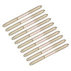 4.5x23mm Hanger Bolts, 20pcs Double Ended Self-Tapping Thread Wood to Wood Dowel Screws for Wood Connecting