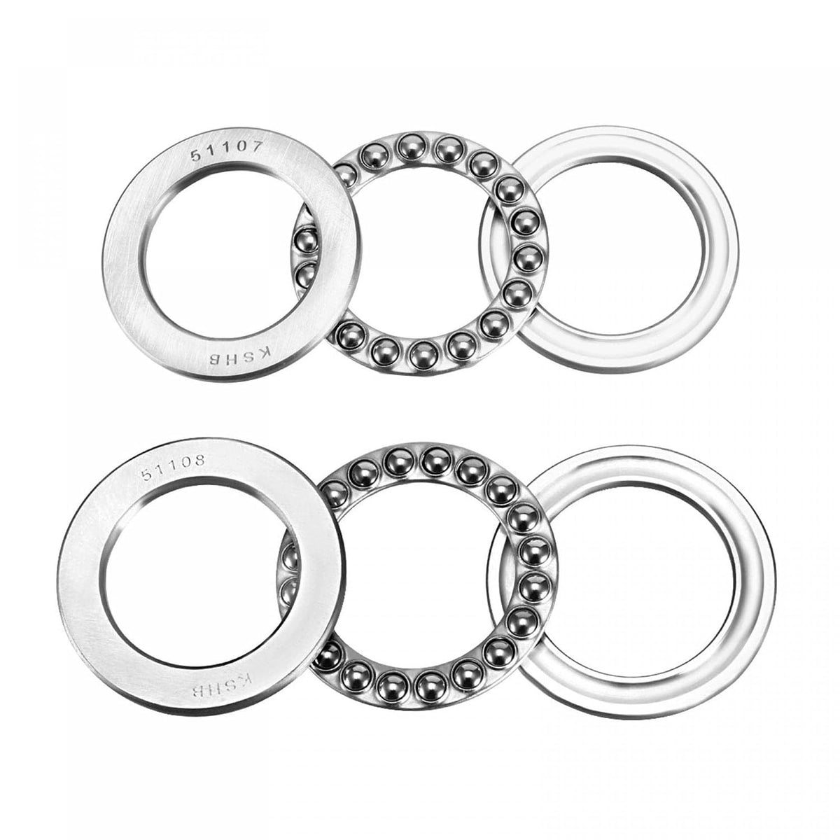 4pcs 51107, 51108 Single Direction Thrust Ball Bearings Chrome Steel