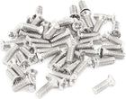 50 Pcs M2x6mm Stainless Steel Countersunk Flat Head Phillips Machine Screws Bolts