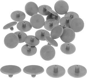 300Adet 3x13mm Plastik Delik Tıkaçları, Daireli Çaplı Tornavida Kap Kapağı, Mobilya Dolap Şelvesi Çit Bağı Boru İç Kapakları, Koyu Gri