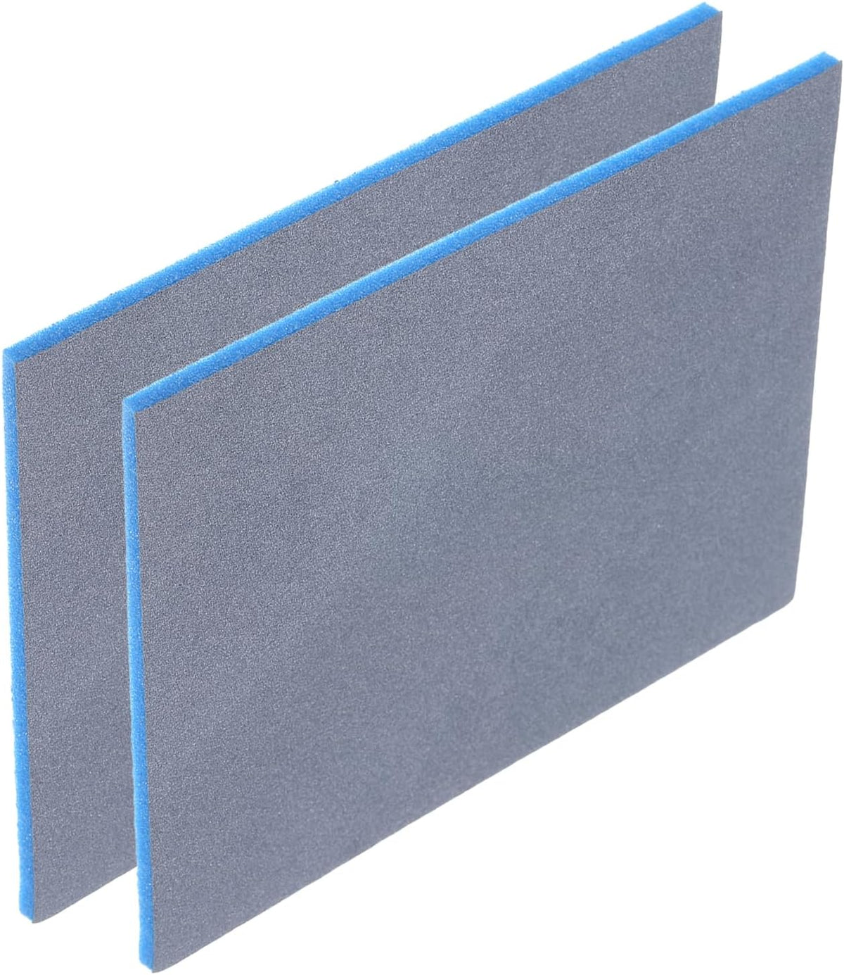 2pcs Sanding Sponge Block, 1800-2000 Grit Sanding Sponge Pad 140mm x 114mm x 5mm Soft Foam Wet Dry Hand Sander Block Sandpaper for Model Metal Wood Furniture Polishing