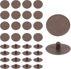 100Pcs Screw Cap Covers, 18 x 4.5mm Plastic Screw Decoration Cover for Phillips Cam Fitting Nut Self-Tapping Screw, Decoration Tapping Fasteners, Dark Brown