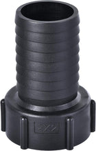 ABS Hose Barb Fitting Coupler, 50mm Barb x G2 Female Thread Pipe Adapter, Black