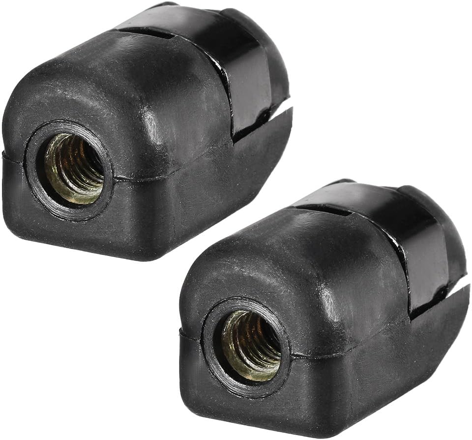 Gas Spring End Fitting Connector M6 Female Thread PA66A5 Black 2pcs