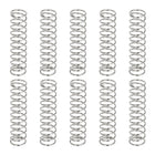 10Pcs Compression Springs, 0.9mm Wire Diameter x 10mm OD x 45mm Length 304 Stainless Steel Extension Spring Ballpoint Pen Pressure Springs for Shop Home Repairs, Silver