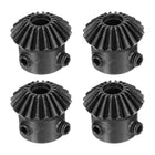 4pcs Bevel Gear 1 Module 1:1 Reduction Rate 20T 6mm Hole Dia Bevel Pinion Gear, 90 Degree Steering Gear for Hardware Mechanical Rotation