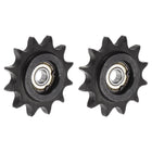 2pcs DIN(ISO) 08B Roller Chain Idler Sprocket 8mm Bore, 1/2" Pitch, Hardened 12 Tooth Tensioner Sprocket, Insert Single Bearing