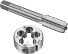 Tap and Die Sets, M16 x 2 Metric Left Hand Screw Thread Straight Flute Tap with Round Threading Die, Tap & Die Kit for Nut Screw Bolt Thread Repair
