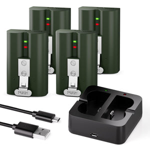 LinkMejor 4-Pack 6040mAh Erstatning Batteri til Ring Dørklokke