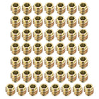 Furniture Threaded Insert Nuts Zinc Alloy Hex-Flush M4 Internal Threads 8mm Length 50pcs