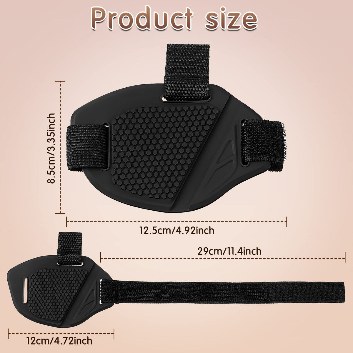 LinkMejor 4 Pcs Protektor Sepatu Motor, Pads Penutup Kaki Transmisi Karet
