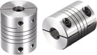 2PCS Motor Shaft 8mm to 10mm Helical Beam Coupler Coupling 25mm Dia 30mm Length