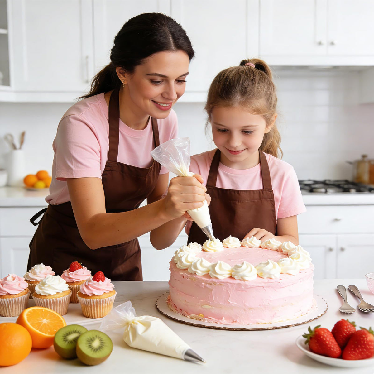 مجموعة ترتيب طبقات الكيك للكيك ذو الطبقات الأربعة، لوحات كيك بيضاء 10’’-8’’-6’’-4’’