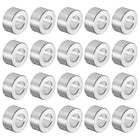 20pcs Aluminum Spacer 5mm Bore 10mm OD, 5mm Length Screw Standoff Bushing Plain Finish Round Spacer for M5 Screws Bolts and Rods