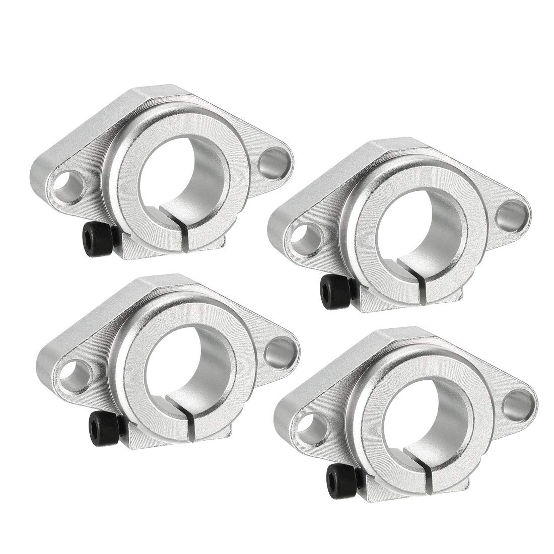 4PCS SHF20 Aluminum Linear Motion Rail Clamping Rod Rail Guide Support for 20mm Diameter Shaft
