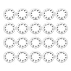 20Pcs 1/2 Internal Tooth Lock Washer, 304 Stainless Steel Multi-Tooth Star Washer Locking Fastener, Silver Tone