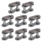 8Pcs #50 Chain Master Connector Link Roller, 5/8" Pitch Carbon Steel, Standard Connecting Split Links for 10A Chain