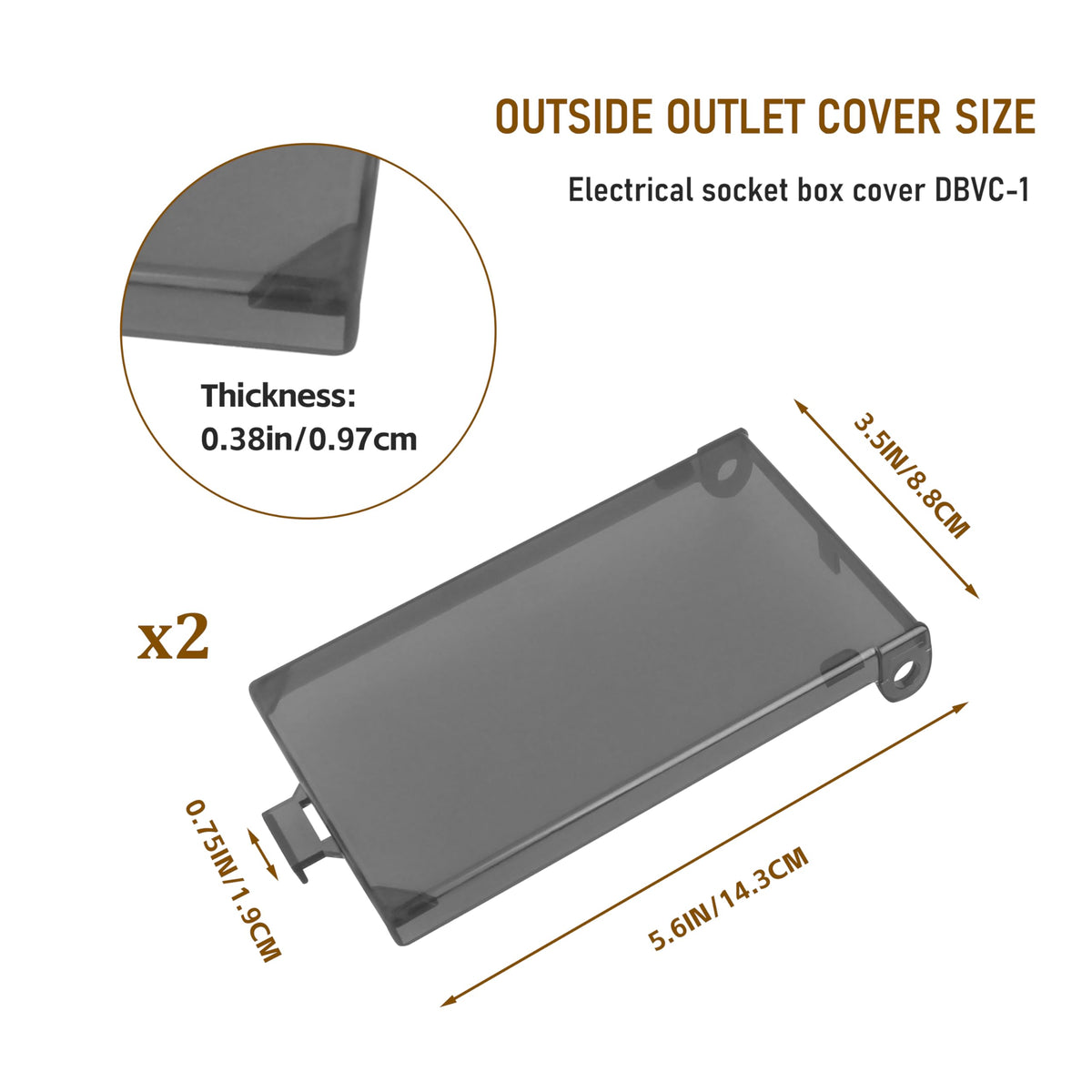 DBVC-1 Tangki Listrik Tambahan Tugas Luar Ruangan Tipe 3r Lainnya Kaca 2pcs