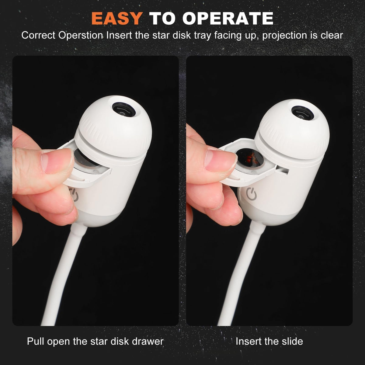 Projecteur de lumière de nuit Galaxy, projecteur de ciel étoilé pour chambre à coucher
