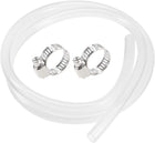 Silicone Tubing 1/2"(12mm) ID 5/8"(16mm) OD 5ft(1.5m) Silicone Rubber Tube Air Hose Water Pipe Clear with Clamps