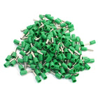 E2508 Metal Tube Pre-Insulated Terminals with 190 Piece for 14AWG Wire, Green
