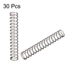 Compressed Spring,3mmx0.3mmx30mm Free Length,2.6N Load Capacity,Gray,30pcs