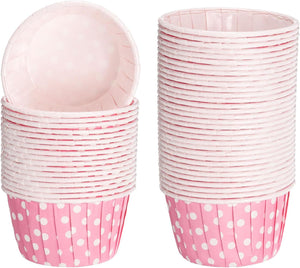 미니폴카댕댕 쿠키 라이너, 50Pcs 쿠키 마플린 라이너 쿠키 홀더 파퍼 그레이스프로 웨이버스 위딩, 샤워, 기프트 (핑크)