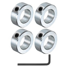 4pcs Set Screw Shaft Collars 7/8" Bore Zinc Plated Steel Shaft Collars, 1-1/2" OD, 9/16" Width Axle Collar Clamp with Hex Wrench