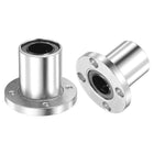 LMF16UU Linear Ball Bearings 16mm Bore 28mm OD 37mm Length Round Flange Nickel Plated for CNC Machine 3D Printer 2pcs