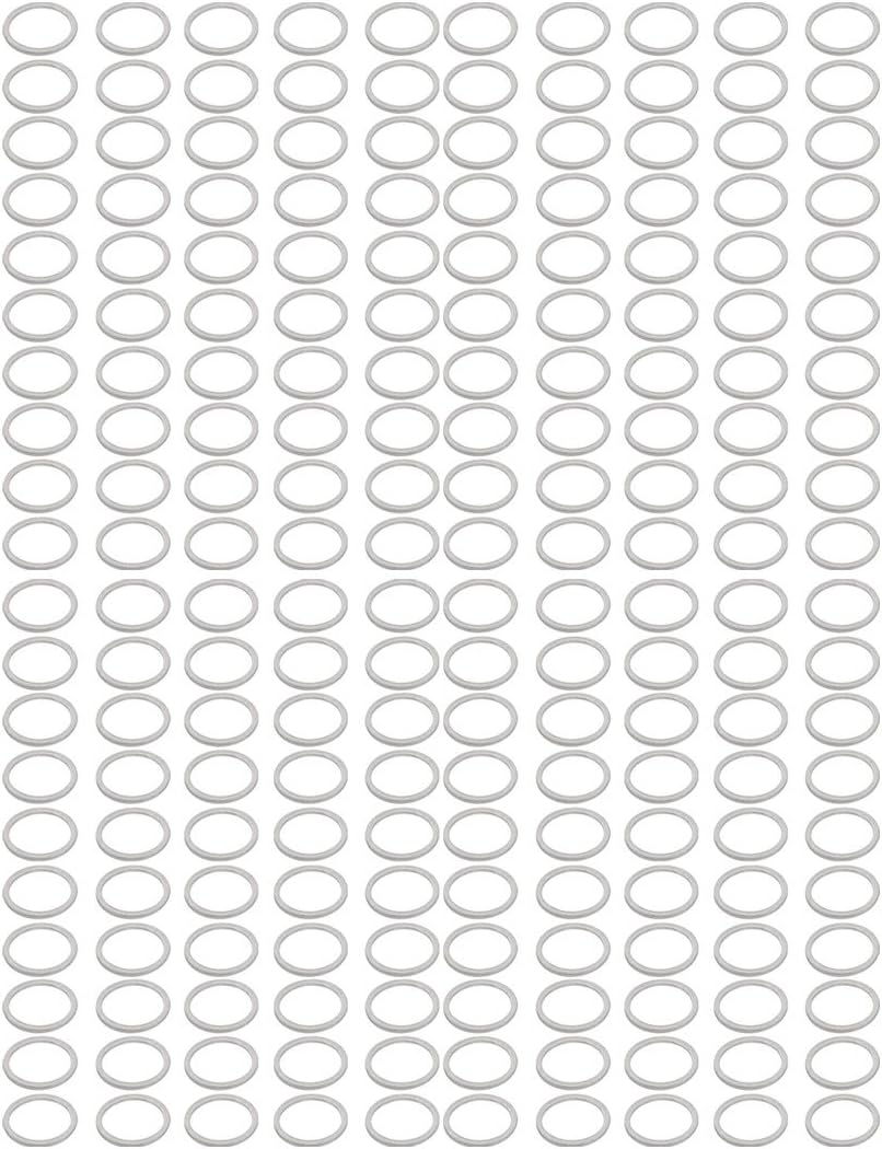 200Pcs 22mmx27mmx1.5mm Aluminum Motorcycle Hardware Drain Plug Washer