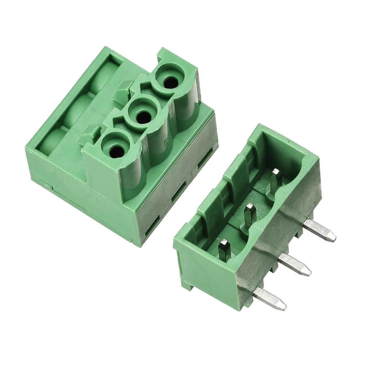 3-Pin 5.08mm Pitch Right Angle PCB Screw Terminal Block Connector 10 Sets