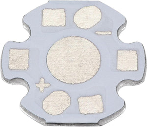 Aluminum Base Plate Board LED Heatsink 16mm 2 Pin White 50Pcs for DIY 1W 3W COB LED Chips Lamp Beads