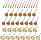 Wire Cup Brush + Wire Wheel + Wire Brush, Copper Plated Crimped Steel with 1/8-inch Shank, 45 Pcs