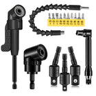 17 Pcs Flexibles Bohrerbits-Verlängerungssatz & 105° Rechtswinkel-Bohrer-Ansatz