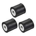 M8 Rubber Mounts, 3pcs Female/Female Shock Absorber, for Motor Generator Compressor Garage Reverse Pump Impact Air Generator Bobbins, D30mmxH30mm