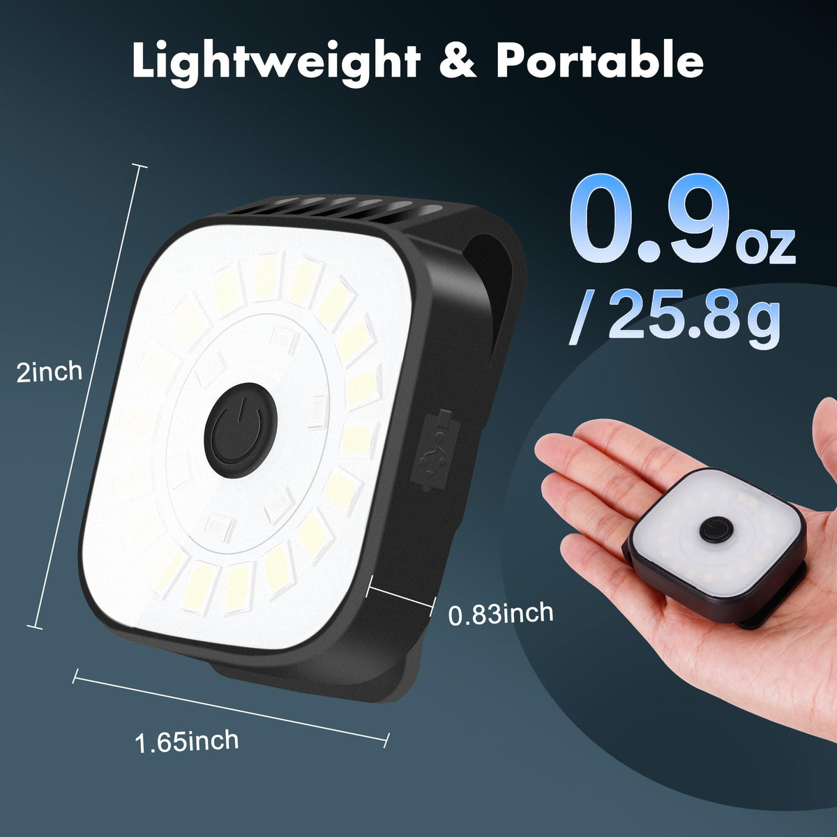 LinkMejor 2er-Pack Lauflichter für Läufer, wiederaufladbare,clip-on-Version, 4 Modi