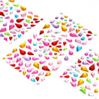 535 Pcs Gems Stickers for Crafts, 5 Sheet Self-Adhesive Gems Bling Drops Rhinestone Stickers, Crystal Crafts Jewelry Stickers for Party Table Decorations, Multicolor