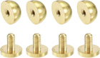 12x7mm Round Studs Rivet Purse Handbag Feet Spike Brass Leather Craft Screw Back Rivets DIY 4 Sets