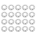 50Pcs 8# Internal Tooth Lock Washer, 304 Stainless Steel Multi-Tooth Star Washer Locking Fastener, Silver Tone