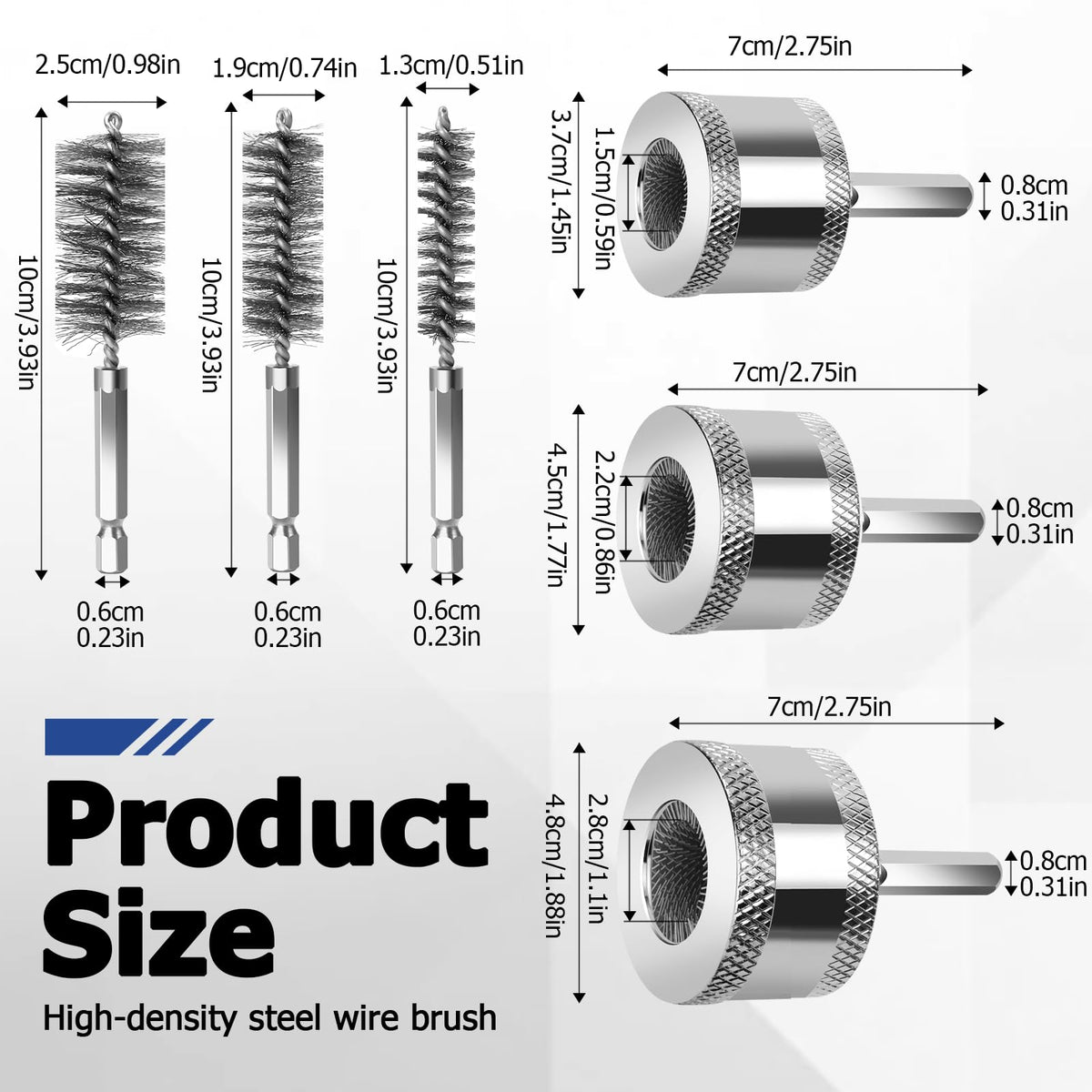 1/2" 3/4" 1" Tuyau en cuivre nettoyeur perçage accessoire, lames remplaçables