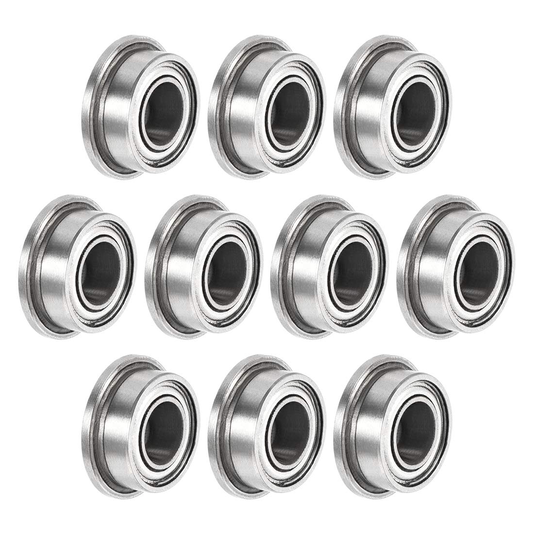 MF63zz Flanged Ball Bearing 3mmx6mmx2.5mm Double Shielded Chrome Steel Deep Groove Bearings 10pcs
