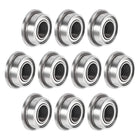 MF63zz Flanged Ball Bearing 3mmx6mmx2.5mm Double Shielded Chrome Steel Deep Groove Bearings 10pcs