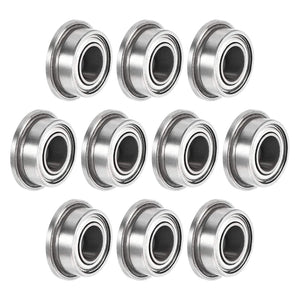 MF63zz Flanged Ball Bearing 3mmx6mmx2.5mm Double Shielded Chrome Steel Deep Groove Bearings 10pcs
